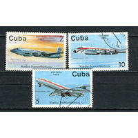 Куба - 1988 - Авиация - 3 марки. Гашеные.  (Лот 27EG)-T2P1