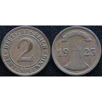 YS: Германия, 2 рентенпфеннига 1923D, KM# 31 (1)