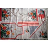 Текстильный набор для шитья, рукоделия, кухонный комплект, винтаж СССР