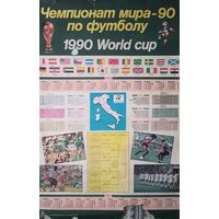 Плакат, Чемпионат мира по футболу, Италия 1990 год