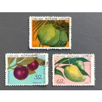 Вьетнам (временное революц. правительство Южный Вьетнам).1976.Тропические плоды (полная серия 3 марки)