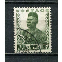 Папуа Новая Гвинея - 1952/1960 - Местный полицейский 3Р - [Mi.5] - 1 марка. Гашеная.  (LOT FF17)-T10P11