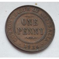 Австралия 1 пенни, 1936 5-3-2
