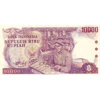 Индонезия 10000 рупий образца 1979 года UNC p118 редкая