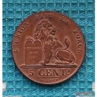 Бельгия 5 центов 1811 года. Лев.
