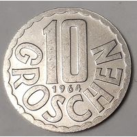 Австрия 10 грошей, 1964 (8-1-10)