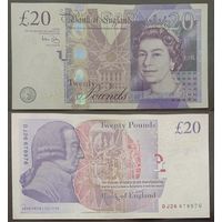 Великобритания. 20 фунтов (образца 2006 года, P392a, подпись Bailey)