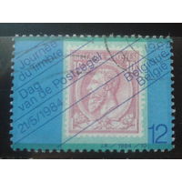 Бельгия 1984 День марки, марка в марке, король Леопольд 2