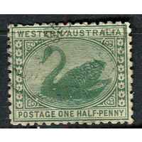 Западная Австралия (штат) - 1905/1912 - Королева Виктория 1/2Р - [Mi.61A] - 1 марка. Гашеная.  (LOT EX26)-T10P30