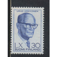 Финляндия 1960 60-летие Урхо Кекконена #524**