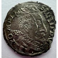 3 гроша (Трояк) 1597 года. Вильно. Бык. Блеск. Не частый