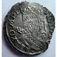 3 гроша (Трояк) 1597 года. Вильно. Бык. Блеск. Не частый