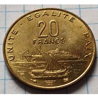 Джибути 20 франков, 1996     ( 2-8-6 )