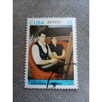 Куба 1977. Кубинские художники. J. Arche. Mi mujer y yo