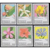 1996 Конго Браззавиль 1468-1473 Цветы 9,00 евро