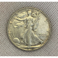 США 1/2 доллара Walking Liberty Half Dollar 1946 года