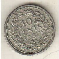 Нидерланды 10 цент 1937