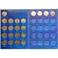 Американские инновации. 21 монета в альбоме Полный набор 2018-2023 гг. Монетный двор Р (Пенсильвания) UNC