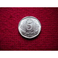Карибы (Карибские острова) 5 центов 2010 г.