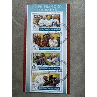 Соломоновы острова 2015. Папа Франциск. Малый лист