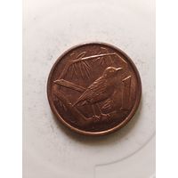 Каймановы острова 1 цент 2013 год