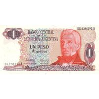 Аргентина 1 песо образца 1983-1984 года UNC p311a(1)