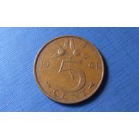 5 центов 1961. Нидерланды.