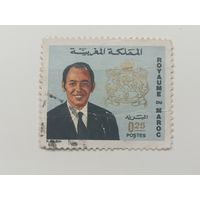 Марокко 1973. Герб и король Хасан II