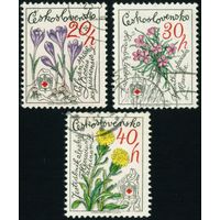 25-летие горноспасательной службы. Горные цветы Чехословакия 1979 год 3 марки
