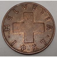 Швейцария 2 раппена, 1957 (1-10-139)
