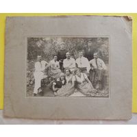 Фото "Большая семья" (без паспарту 16*11 см), 1927 г.
