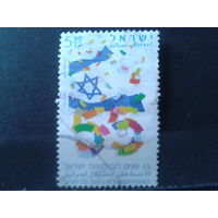 Израиль 2003 День независимости, гос. флаг Михель-3,0 евро гаш
