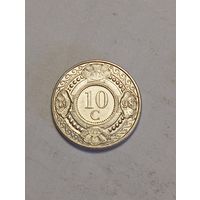 Антилы 10 центов 1998 года