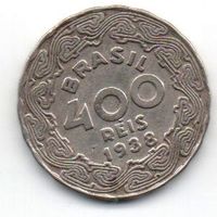 РЕСПУБЛИКА  СОЕДИНЁННЫХ ШТАТОВ БРАЗИЛИИ 400 РЕАЛОВ /РЕЙС/ 1938