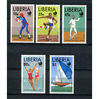 Либерия - 1988 - Летние Олимпийские игры 1988г. в Сеуле - [Mi. 1424-1428] - полная серия - 5 марок. MNH.