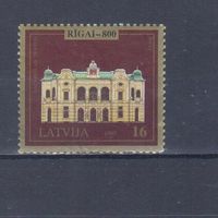 [496] Латвия 1995. Культура.Архитектура. Гашеная марка.