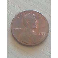 США 1 цент 1988г. б/б