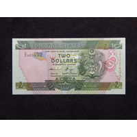 Соломоновы о-ва 2 доллара 1997г.UNC
