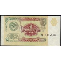 1 рубль 1991 год АН 0384593 _состояние аUNC