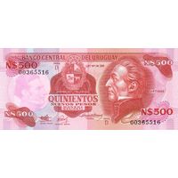 Уругвай 500 песо образца 1991 года UNC p63a