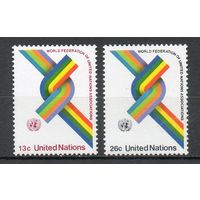 30 лет WFUNA ООН (Нью-Йорк) США 1976 год серия из 2-х марок