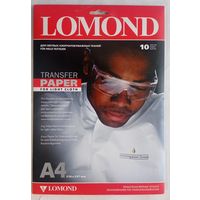 Термотрансферная бумага Lomond Inkjet thermotransfer paper for light cotton fabric