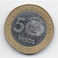 5 песо 1997 Доминикана