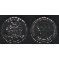 Ямайка km189 1 доллар 2015 год (m102)