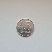 Литва 5 центов 1991 года