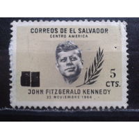 Сальвадор, 1974. Д. Кеннеди, надпечатка