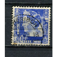 Нидерландская Индия - 1934/1937 - Королева Вильгельмина 15С - [Mi.215] - 1 марка. Гашеная.  (Лот 84ED)-T2P8