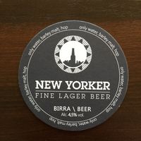 Подставка под пиво New Yorker Fine Lager (Италия)