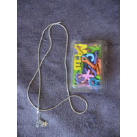 Ожерелье с алфавитом для девочки-подростка буду снимать с продажи скопо