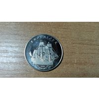 Острова Гилберта (Кирибати),1 доллар 2014 Парусник "Эндевер"